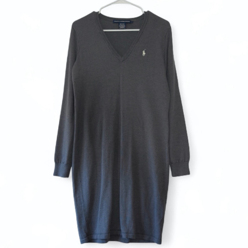 Ralph Lauren Gray Long Sleeve Dress